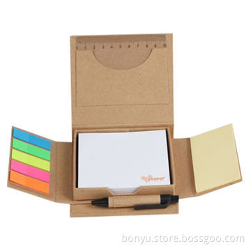 Recycle notepad with craft paper as the cover, for promotion or stationery use